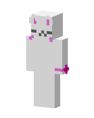 White Cutie Girl skin, 3D preview