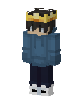 Crowned Hoodie Boy Minecraft skin
