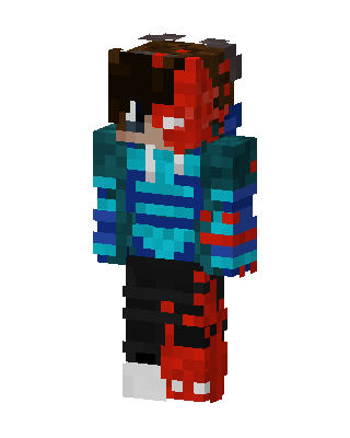 Blue Player Boy skin, 3D preview