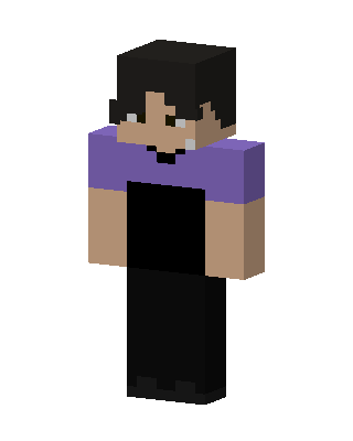 Black Player Boy skin, 3D preview