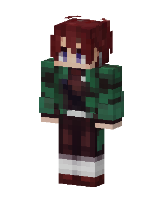 Green Player Girl skin, 3D preview