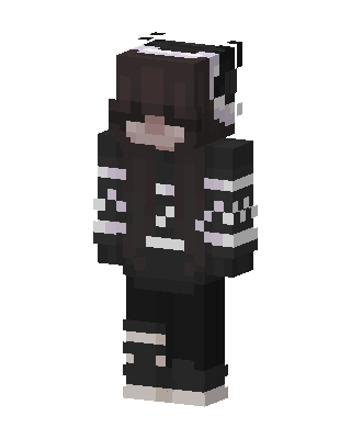 Black Gamer Boy skin, 3D preview