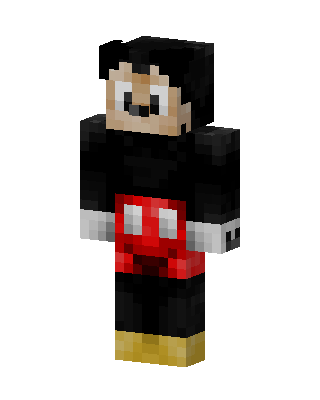 Mickey Mouse skin, 3D preview