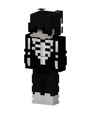 Skeleton Hoodie Minecraft skin