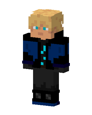 Blue Jacket Blond skin, 3D preview