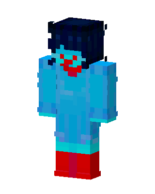 Blue Clown skin, 3D preview