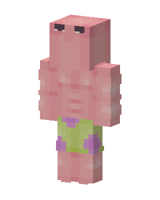 Patrick Star skin, 3D preview