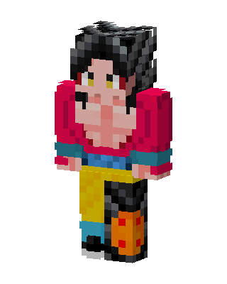 Goku SSJ4 skin, 3D preview