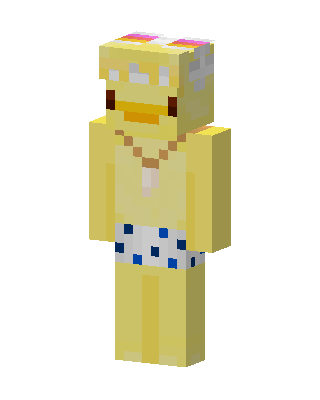 Toy Chica skin, 3D preview