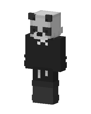 Black Panda skin, 3D preview