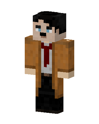 Brown Student Boy skin, 3D preview