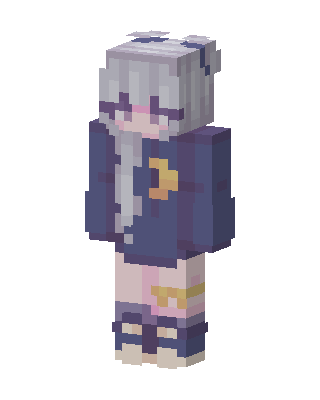 Moonlit Hoodie skin, 3D preview