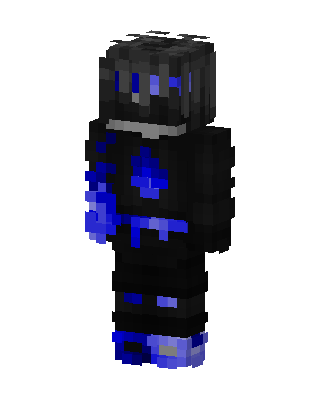 Blue Void Hoodie skin, 3D preview