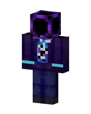 Galaxy Black Hole Guy skin, 3D preview