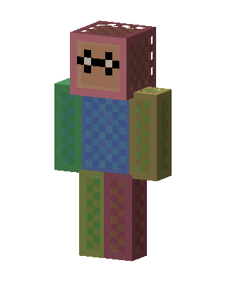 Blue Player Boy skin, 3D preview