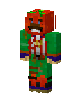 Green Holiday Boy skin, 3D preview