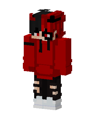 Crimson Hoodie skin, 3D preview