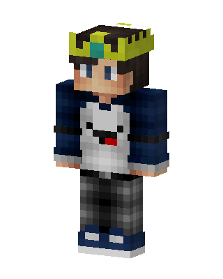 Crowned Derp Hoodie skin, 3D preview