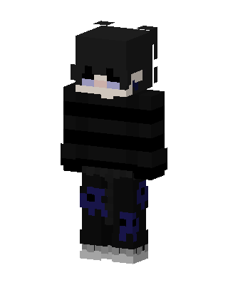 Black Ninja Boy skin, 3D preview