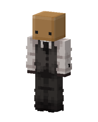 Paper Bag Gentleman skin, 3D preview