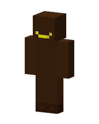 Smiling Brown Blob skin, 3D preview