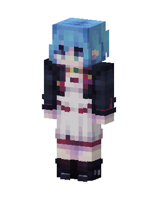Midnight Maid skin, 3D preview