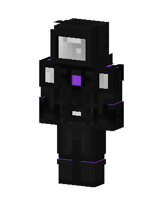 Black Masked Villain Minecraft Enderman skin