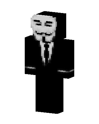 Anonymous Mask Minecraft skin