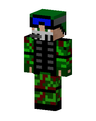 Camo Soldier skin, 3D preview