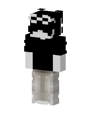 Monochrome Bear skin, 3D preview