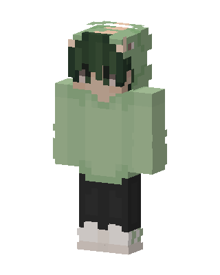Green Player skin, 3D preview