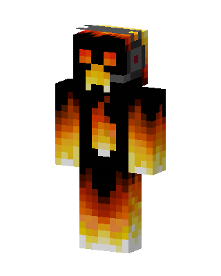 Black Masked Firefighter skin, 3D preview