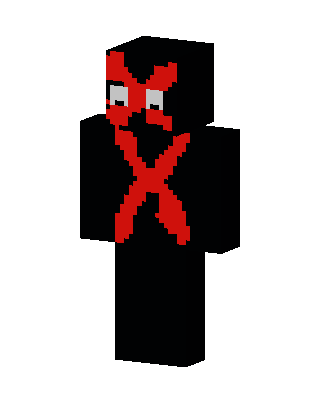 Red X Minecraft skin