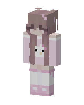Pink Kitty Girl skin, 3D preview