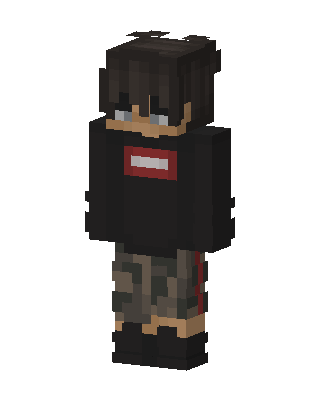 Camo Streetwear Boy skin, 3D preview