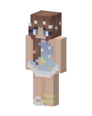 Starry Daisy skin, 3D preview