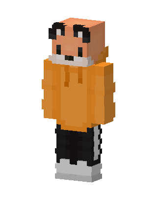Orange Hoodie Boy Minecraft skin