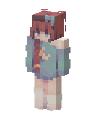 Cozy Sweater Girl Minecraft skin