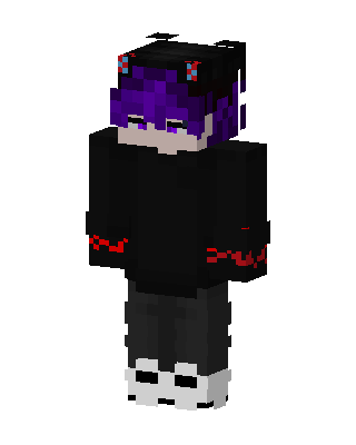 Black Villain Boy skin, 3D preview