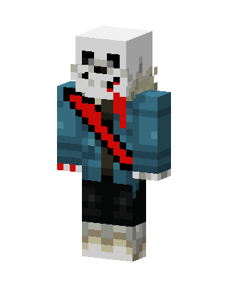 Dust Sans skin, 3D preview