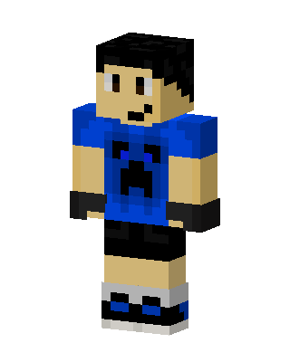 Blue Athlete Boy Minecraft skin