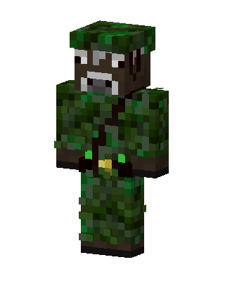 Leafy Cow Ghillie Minecraft skin