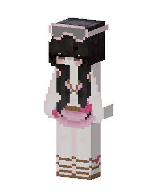 Pink Goggles Girl skin, 3D preview