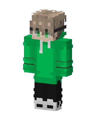 Green Hoodie Boy Minecraft skin