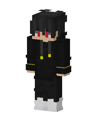 Crimson Eyed Hoodie skin, 3D preview
