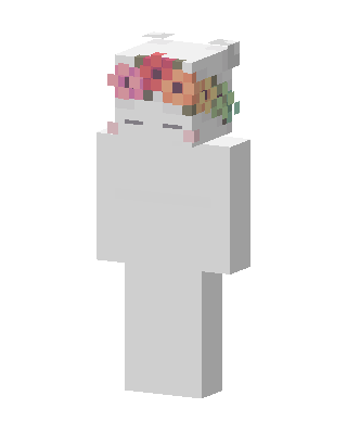 Flower Crown Ghost skin, 3D preview