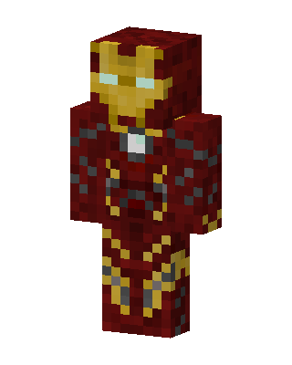 Iron Man skin, 3D preview