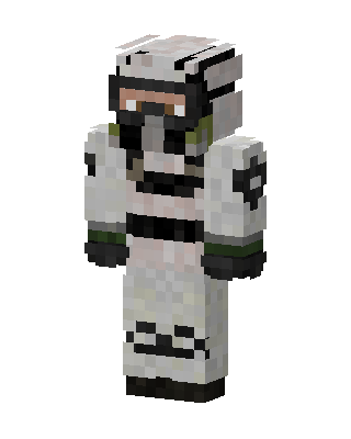 White Masked Astronaut Boy Minecraft skin