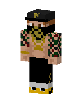 Black Player Boy skin, 3D preview