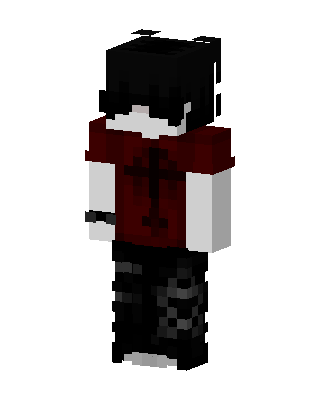 Crimson Goth skin, 3D preview
